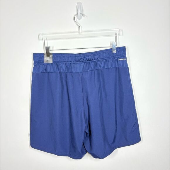 Adidas Mens Size Extra Large XL NWT Solid TR-ES WVC Aeroready Sport Blue Shorts - Picture 12 of 13